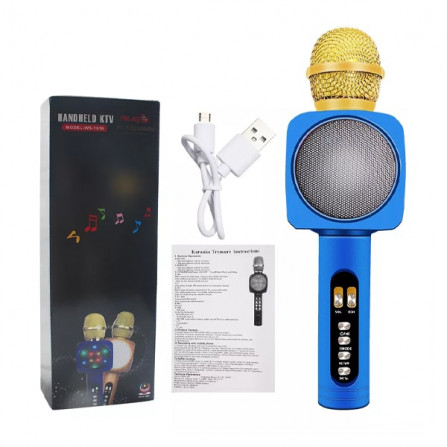 MICROPHONE PORTABLE WS-1816 BLUETOOTH SANS FIL BLUE