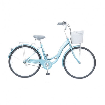 VELO DE VILLE IN-OUT CITY 26" 1.0 BLEU-VERT a bas prix
