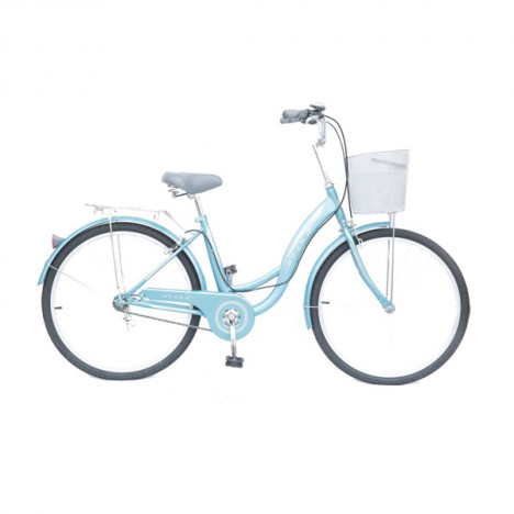 VELO DE VILLE IN-OUT CITY 26" 1.0 BLEU-VERT a bas prix