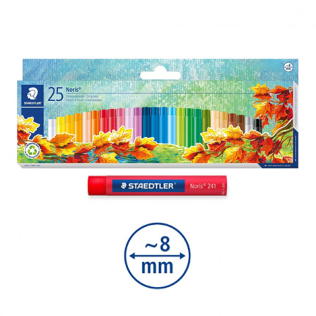 PACK DE 25 CRAIES A L'HUILE STAEDTLER 241 NC25 à bas prix