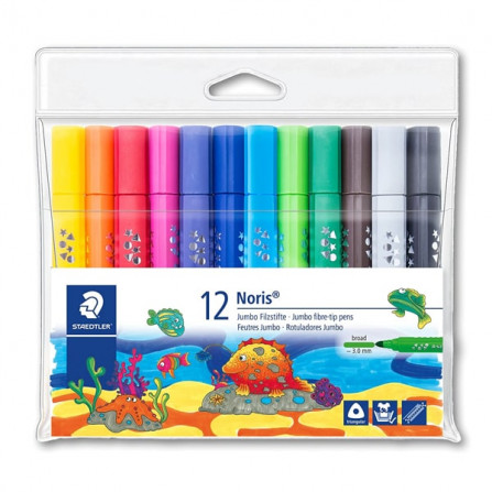 ETUI DE 12 FEUTRES COLORIAGE TRIANGULAIRES STAEDTLER NORIS 328-B WP12