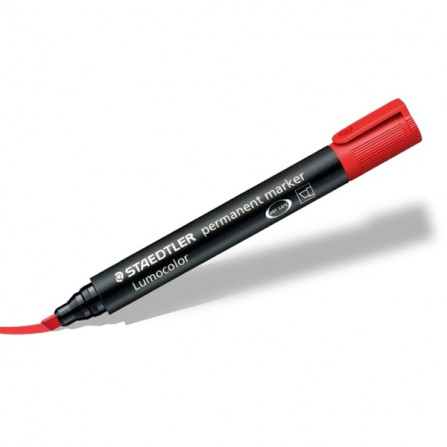 MARQUEUR PERMANENT STAEDTLER LUMOCOLOR 350 ROUGE a bas prix