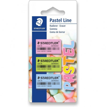 prix PACK DE 3 GOMMES STAEDTLER PASTEL LINE Tunisie