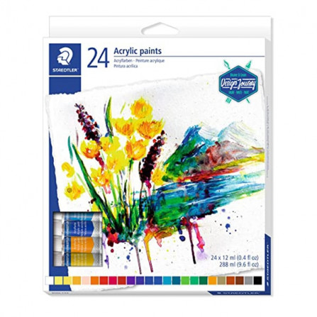 ETUI DE 24 TUBES DE PEINTURE ACRYLIQUE STAEDTLER prix Tunisie