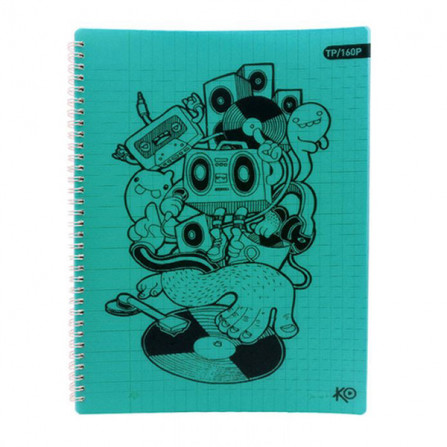 vente CAHIER TP WIRO KO 160 PAGES GF AVEC COUVERTURE PLASTIQUE