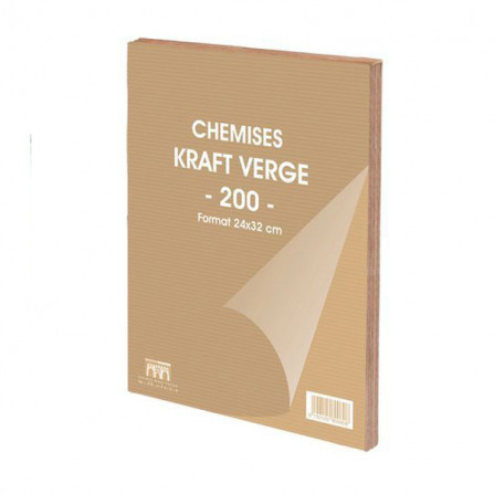 prix PAQUET DE 200 CHEMISE KRAFT 24 X 32 CM