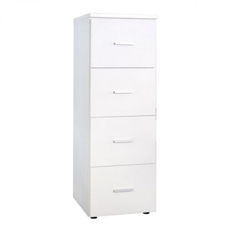 vente ARMOIRE DE RANGEMENT EN MDF AVEC 4 TIROIRS BLANC vente ARMOIRE DE RANGEMENT EN MDF AVEC 4 TIROIRS BLANC