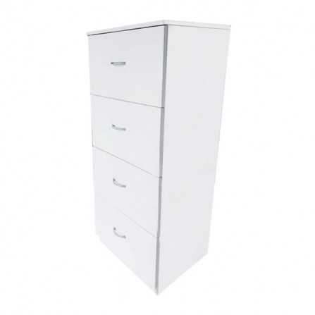 ARMOIRE DE RANGEMENT EN MDF AVEC 4 TIROIRS BLANC a bas prix