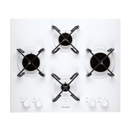 prix PLAQUE DE CUISSON GAZ BRANDT 60 CM BLANC