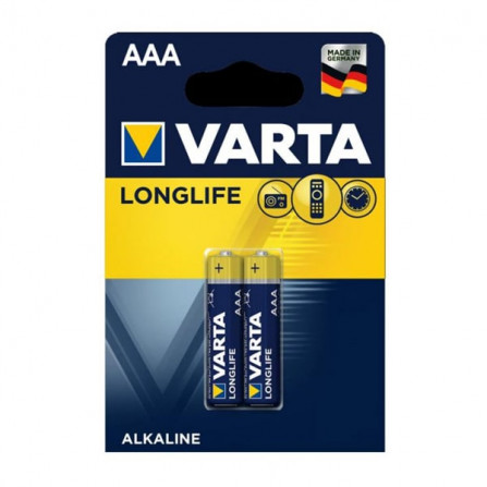 2 X PILES ALCALINE VARTA LONG LIFE EXTRA AAA 1.5V a bas prix