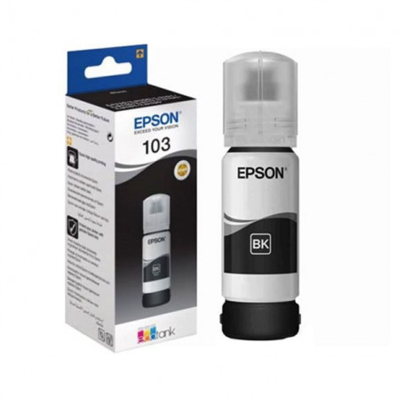 BOUTEILLE D'ENCRE ORIGINAL EPSON ECOTANK 103 NOIR à bas prix