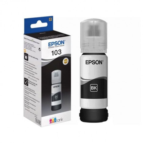 BOUTEILLE D'ENCRE ORIGINAL EPSON ECOTANK 103 NOIR à bas prix