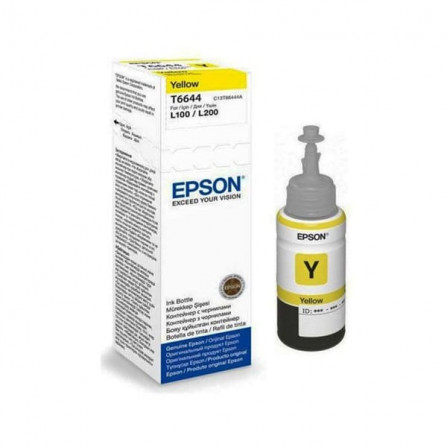 BOUTEILLE D'ENCRE ORIGINAL EPSON T6644 JAUNE à bas prix