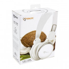 CASQUE STÉRÉO SBOX HS-736 BLANC a bas prix