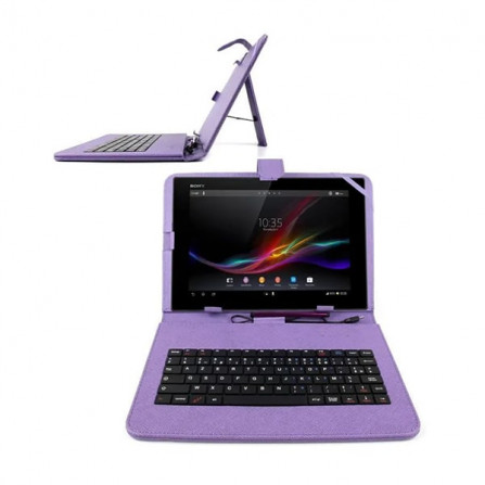 vente Etui Tablette simple 7'' + clavier Violet Tunisie