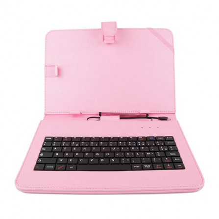 prix Etui Tablette simple 7'' + clavier Rose Tunisie