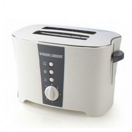 GRILLE PAIN BLACK & DECKER ET122 800W BLANC a bas prix