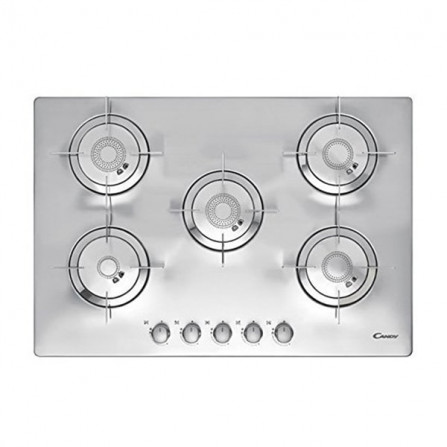 prix PLAQUE GAZ CANDY 5 FEUX CFX75P INOX