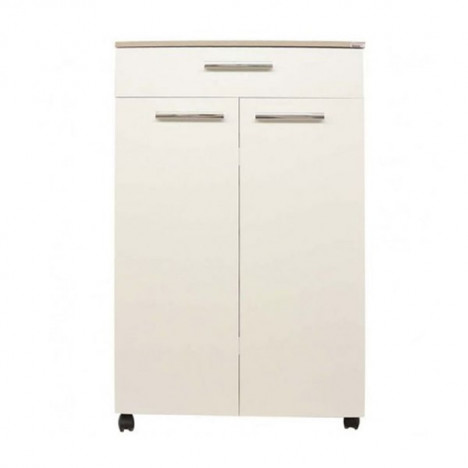 PORTE CHAUSSURE CLASSIQUE 2P + 1T CHENE  BRUT & BLANC Tunisie