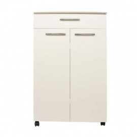 PORTE CHAUSSURE CLASSIQUE 2P + 1T CHENE  BRUT & BLANC Tunisie