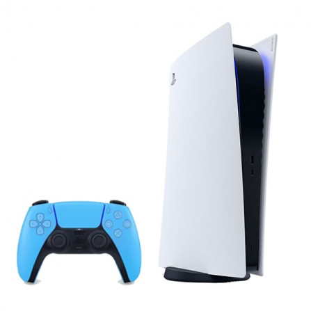 CONSOLE SONY PS5 DIGITAL + PS5 MANETTE DUALSENSE ICE BLUE Tunisie prix