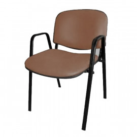 CHAISE ISO SKAI SOUFLE + ACCOUDOIRS SOTUFAB MARRON