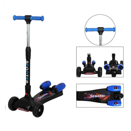 Trottinette bleue pliable lumineuse et musicale 3 roues Tunisie prix