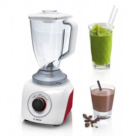 BLENDER BOSCH MMB21POR 1.5L 500W BLANC & ROUGE a bas prix