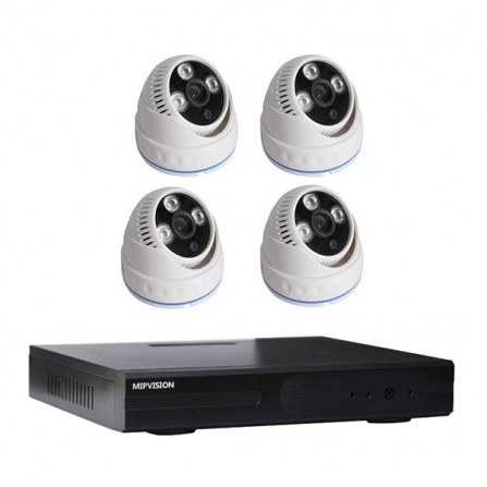 vente KIT MIPVISION DVR AHD + 4 CAMÉRA MIPVISION INTERNES 5MP