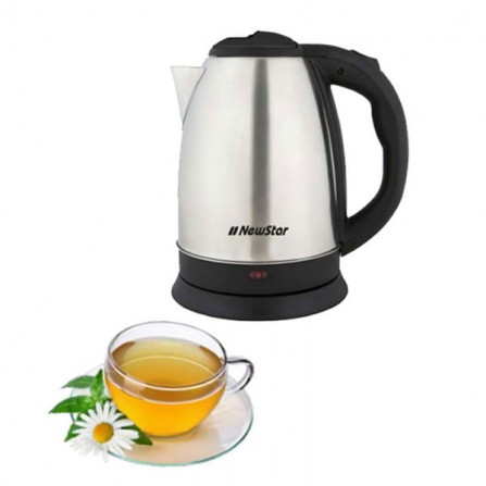 BOUILLOIRE SANS FIL NEWSTAR KTL01SS 1.8 LITRES INOX a bas prix