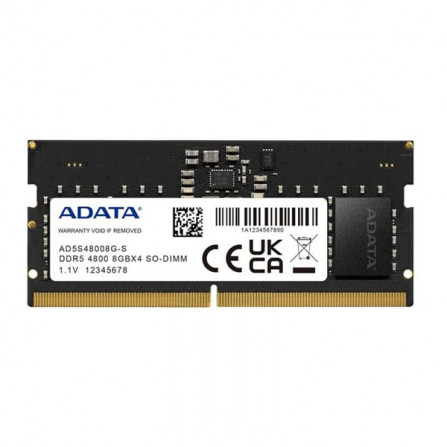 prix BARRETTE MÉMOIRE ADATA 8GO DDR5 4800 MHZ POUR PC PORTABLE AD5S48008G-S