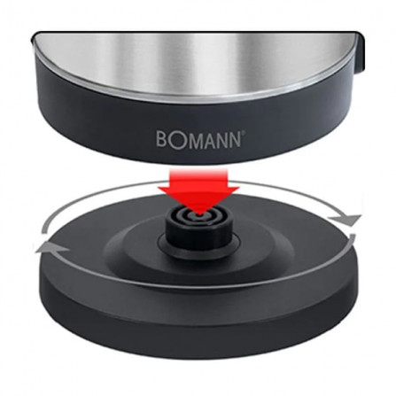 prix BOUILLOIRE ÉLECTRIQUE BOMANN WKS6043CB 2200W INOX