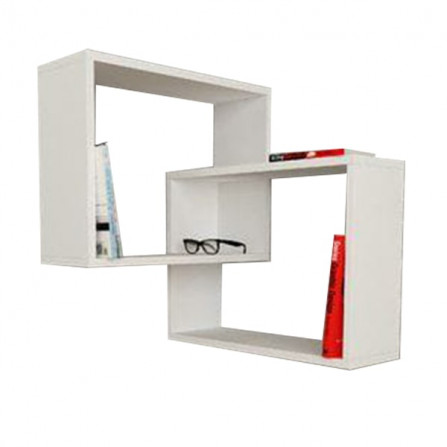 prix ÉTAGÈRE DÉCORATIVE DE COIN BLANC