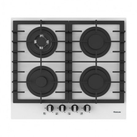 prix PLAQUE DE CUISSON FOCUS F405W 60 CM GR FONTE VITRO BLANC