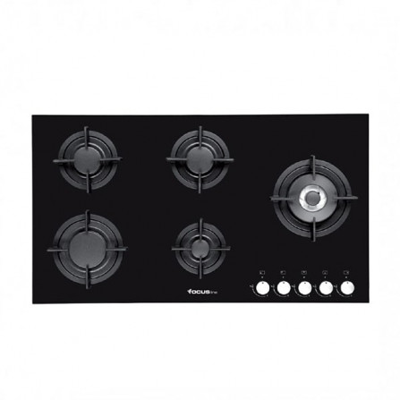 prix PLAQUE DE CUISSON FOCUS VITRO F818B 5 FEUX 90 CM NOIR