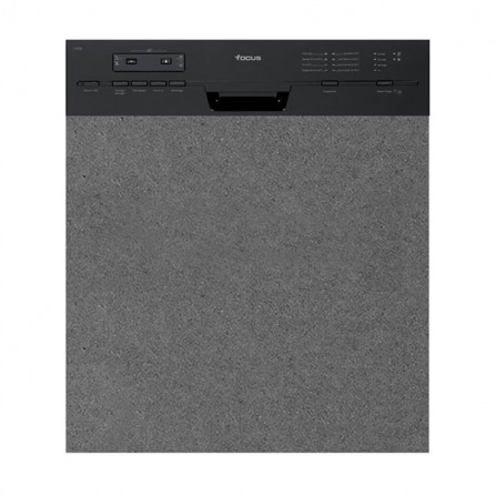 prix  LAVE VAISSELLE SEMI ENCASTRABLE FOCUS F502B 12 COUVERTS NOIR