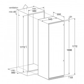 RÉFRIGÉRATEUR ENCASTRABLE FOCUS FILO.3000 a bas prix
