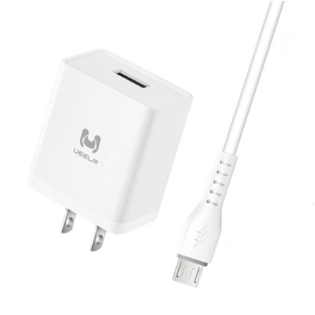 prix CHARGEUR UEELR DT01 MICRO USB 2.4A BLANC