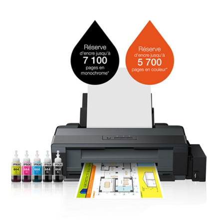 prix IMPRIMANTE À RÉSERVOIR INTÉGRÉ EPSON L1300 A3+ COULEUR