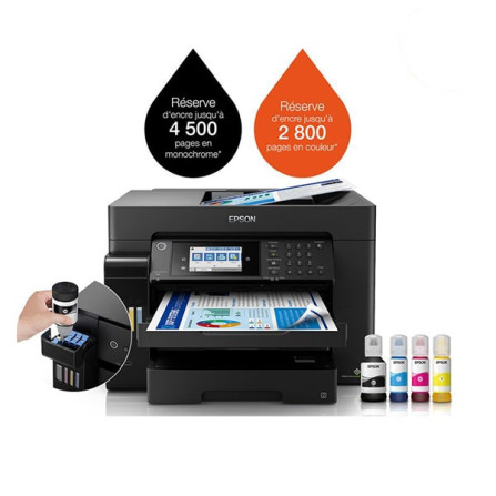 IMPRIMANTE JET D'ENCRE À RÉSERVOIR INTÉGRÉ EPSON ECOTANK L15160 4EN1 WIFI Tunisie