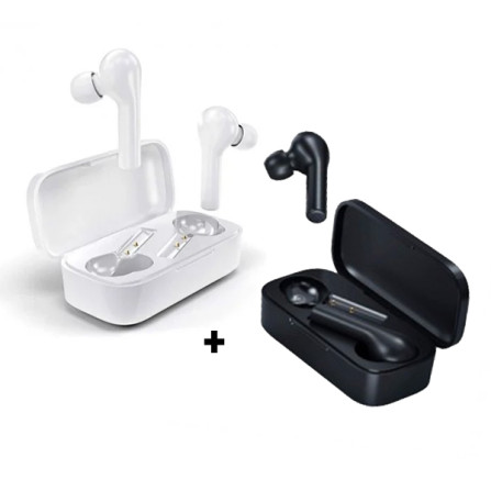 prix ÉCOUTEURS SANS FIL QCY T5 BLUETOOTH BLANC+ÉCOUTEURS SANS FIL QCY T5 BLUETOOTH NOIR