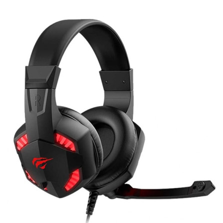 vente CASQUE MICRO GAMER HAVIT H2032D E-SPORTS LED ROUGE