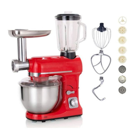 prix ROBOT PÉTRIN MULTIFONCTION TOPMATIC PKM-1800 1800W ROUGE