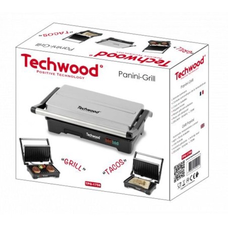 PANINI GRILL TECHWOOD TPG-1756 750W Tunisie