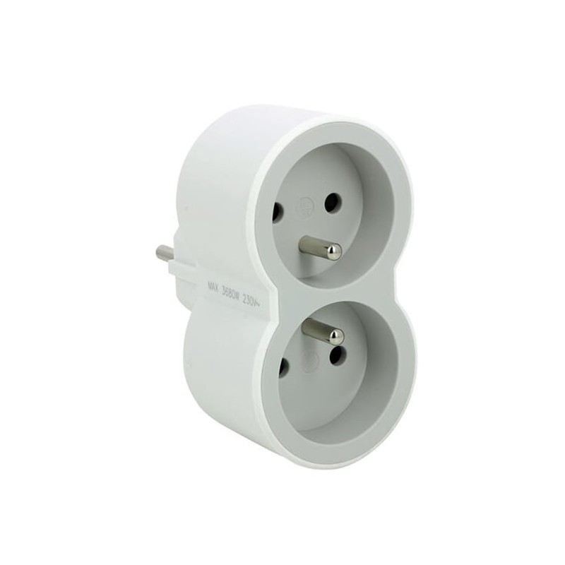 prix MULTIPRISES LEGRAND 2 PRISES 16A AVEC SORTIES FRONTALES BLANC&GRIS