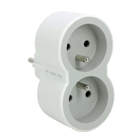prix MULTIPRISES LEGRAND 2 PRISES 16A AVEC SORTIES FRONTALES BLANC&GRIS