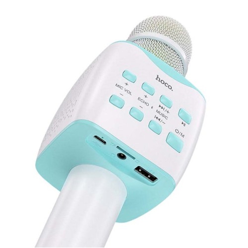 MICROPHONE KARAOKÉ BLUETOOTH HOCO BK5 BLANC Tunisie