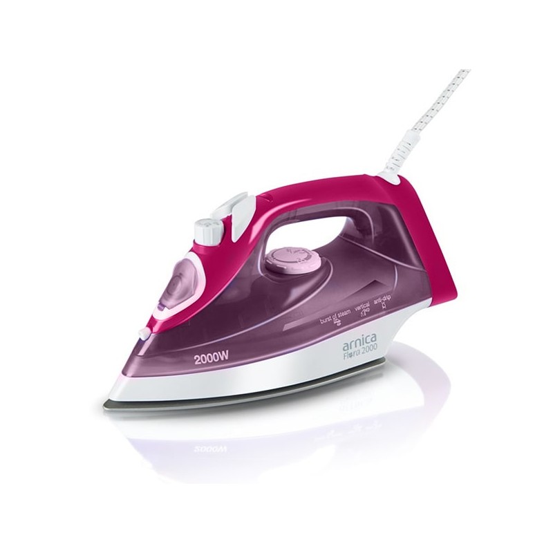 FER À REPASSER ARNICA FLORA 2000 BLAST VAPEUR 2000W ROSE PRIX FER À REPASSER ARNICA FLORA 2000 BLAST VAPEUR 2000W ROSE PRIX