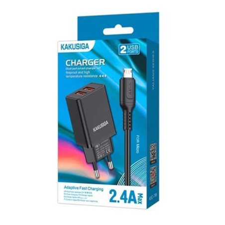CHARGEUR MURAL KAKU POUR TYPE C  2.4A KSC-788 NOIR Tunisie