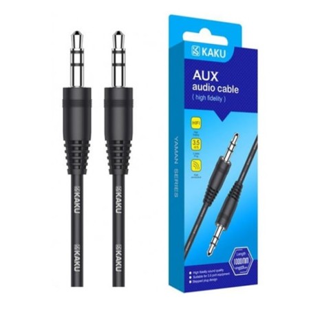 CABLE AUDIO JACK KAKU 3.5MM 1M Noir prix